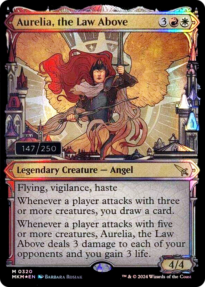 Aurelia, the Law Above (Serial Numbered) (MKM-317) - Murders at Karlov Manor: (Showcase) Foil
