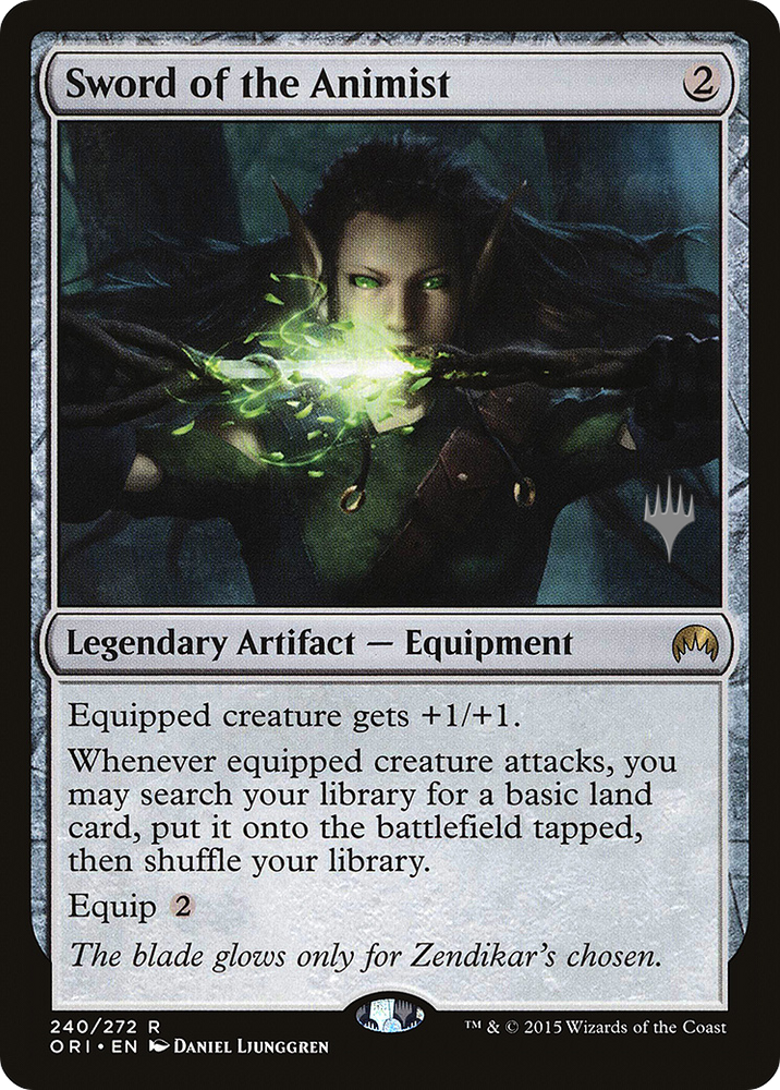 Sword of the Animist (PPTHB-240P) - Magic Origins Promos Foil