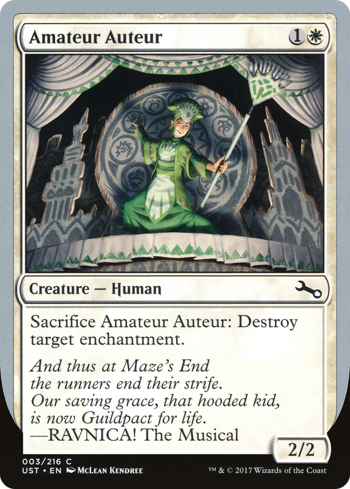Amateur Auteur (A) (UST-03A) - Unstable Foil