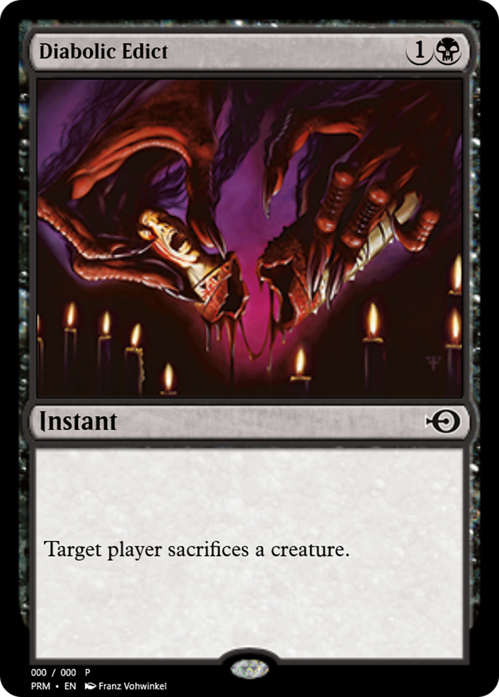 Diabolic Edict (PRM-62413) - Magic Online Promos Foil