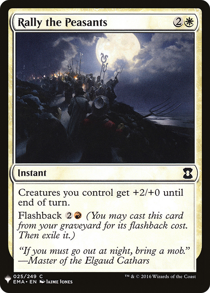 Rally the Peasants (LIST-EMA-25) - The List