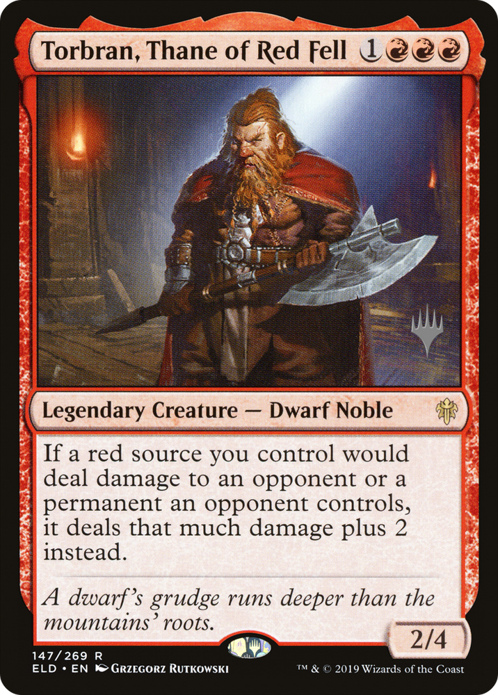 Torbran, Thane of Red Fell (PPELD-147P) - Throne of Eldraine Promos
