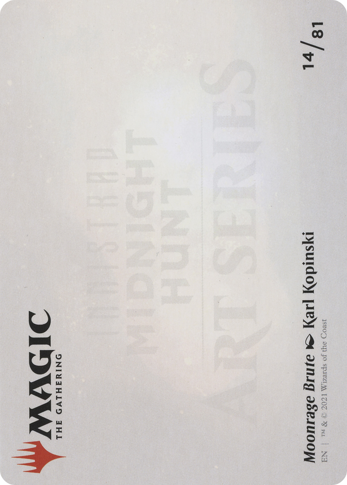 Moonrage Brute // Moonrage Brute (AMID-014) - Midnight Hunt Art Series (Borderless) Foil