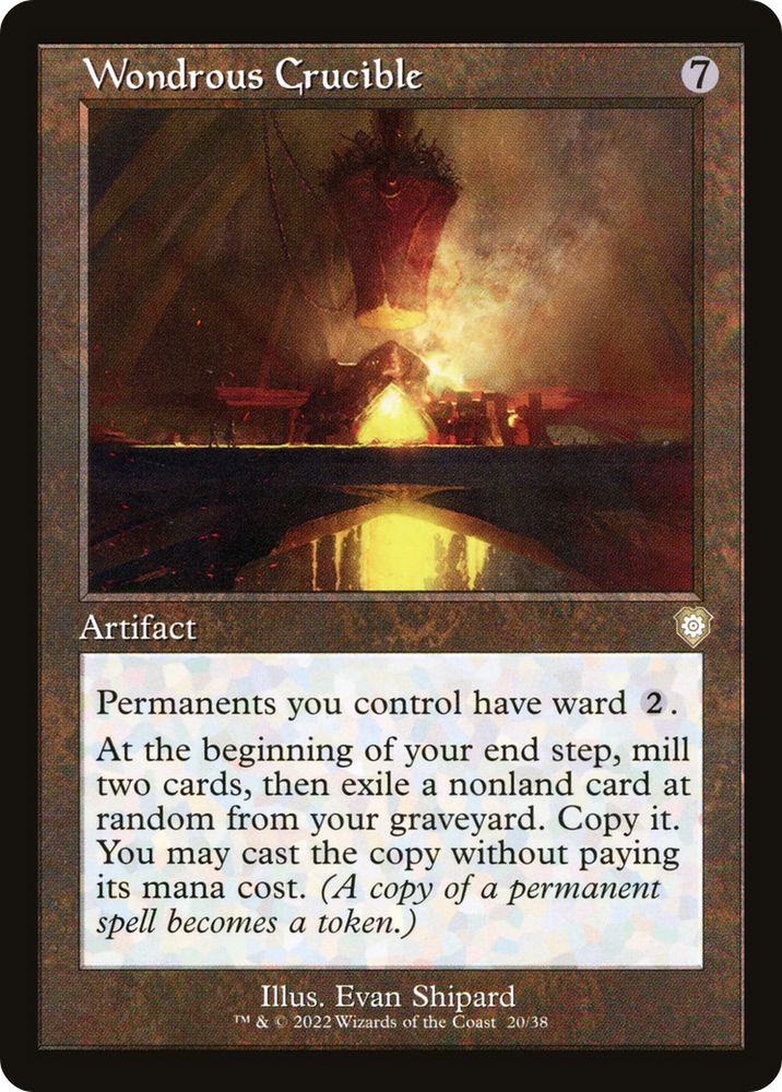 Wondrous Crucible (Retro Frame) (BRC-020) - The Brothers' War Commander