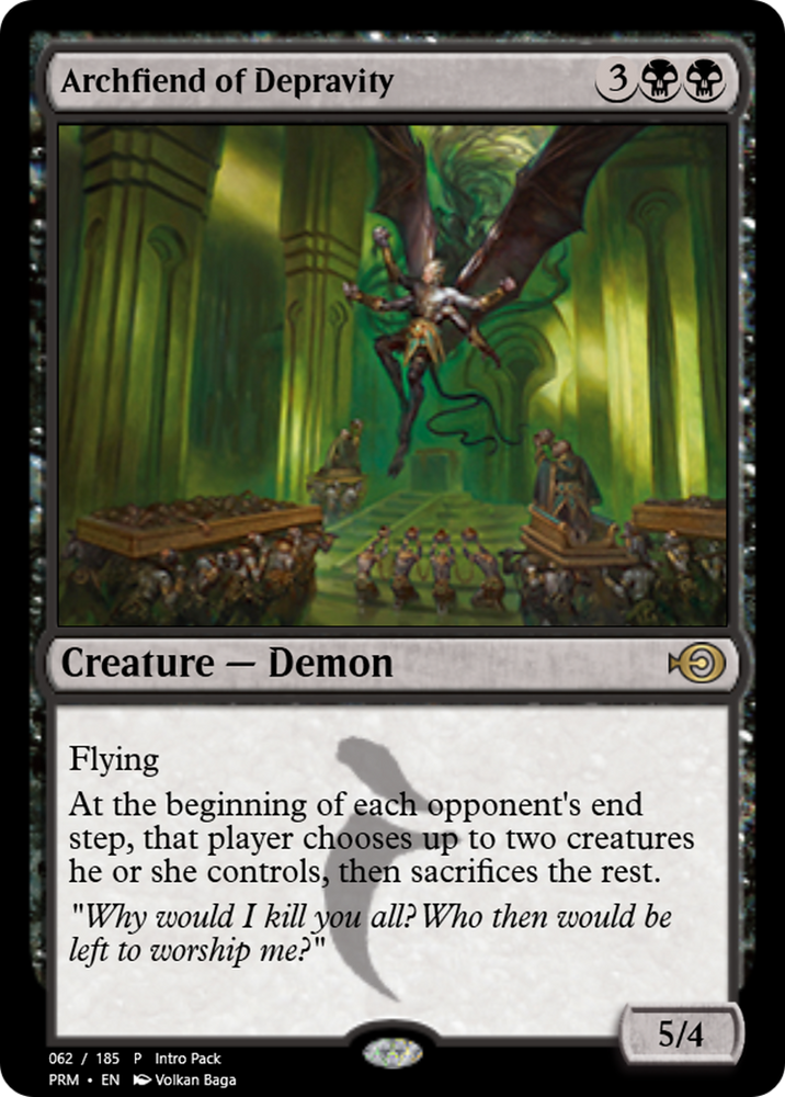 Archfiend of Depravity (PRM-55711) - Magic Online Promos Foil