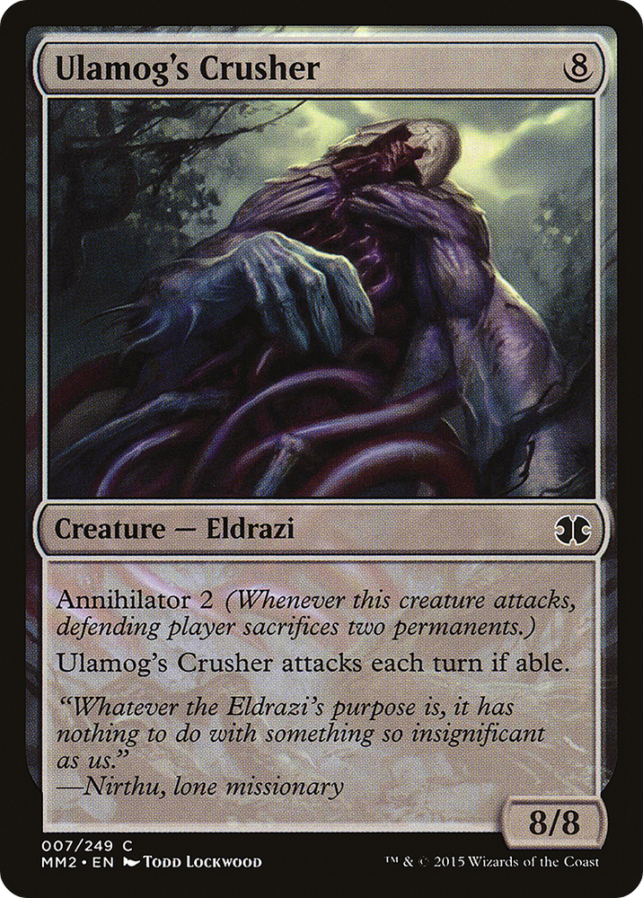 Ulamog's Crusher (MM2-007) - Modern Masters 2015 Foil