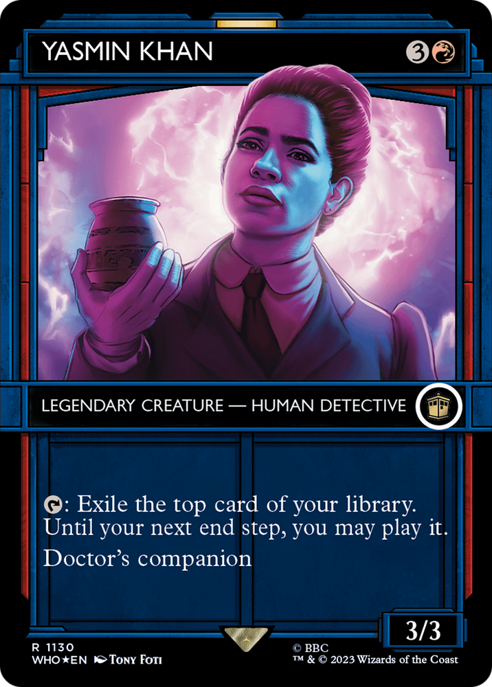 Yasmin Khan (Showcase) (Surge Foil) (WHO-1130) - Doctor Who: (Showcase) (Borderless) Foil