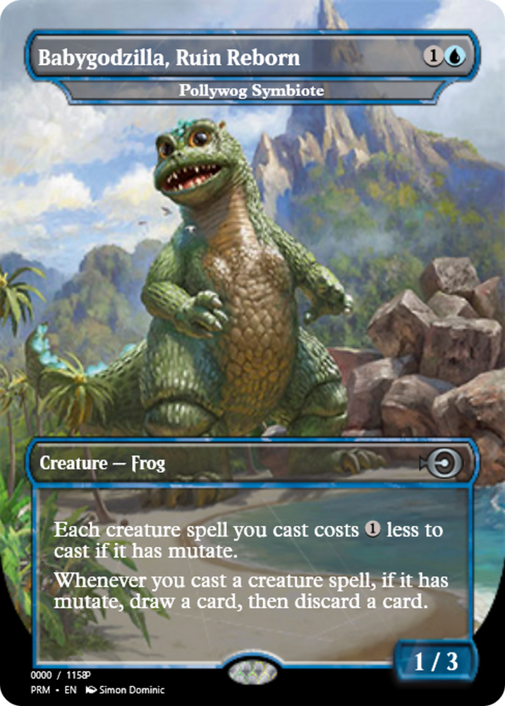 Pollywog Symbiote (PRM-80931) - Magic Online Promos / Babygodzilla, Ruin Reborn Foil