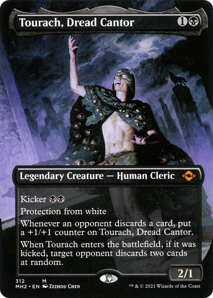 Tourach, Dread Cantor (Borderless) (MH2-312) - Modern Horizons 2 (Borderless) Foil