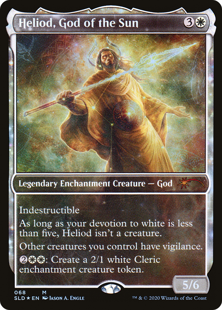 Heliod, God of the Sun (SLD-068) - Secret Lair Drop: (enchantment, Showcase) Foil
