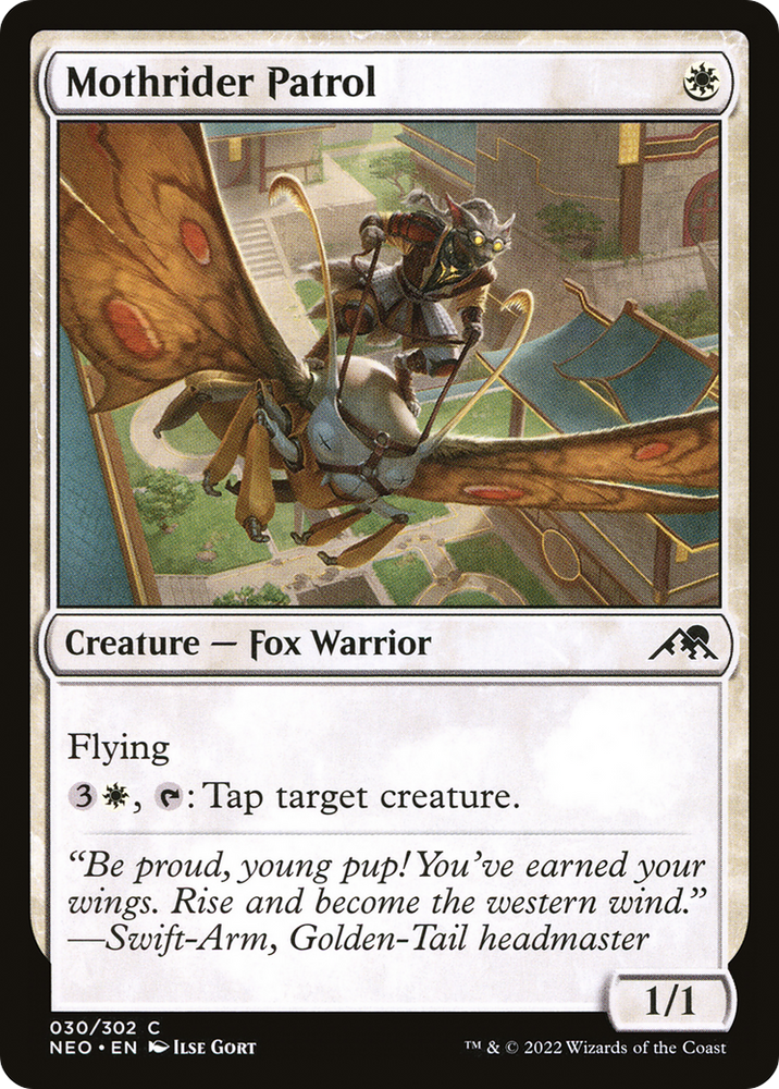 Mothrider Patrol (NEO-030) - Kamigawa: Neon Dynasty Foil