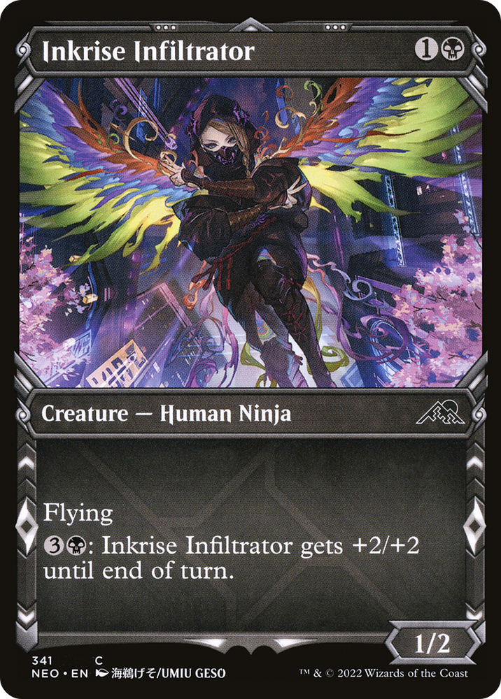 Inkrise Infiltrator (Showcase) (NEO-341) - Kamigawa: Neon Dynasty: (Showcase)