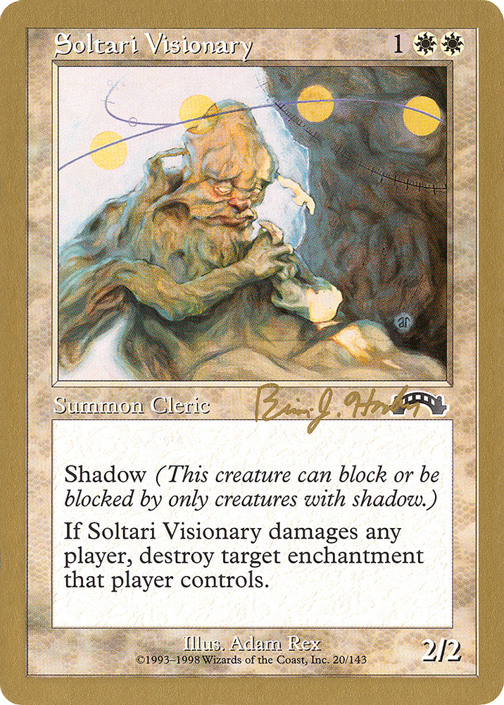 Soltari Visionary - 1998 Brian Hacker (EXO) (WCD-BH20) - World Championship Decks 1998