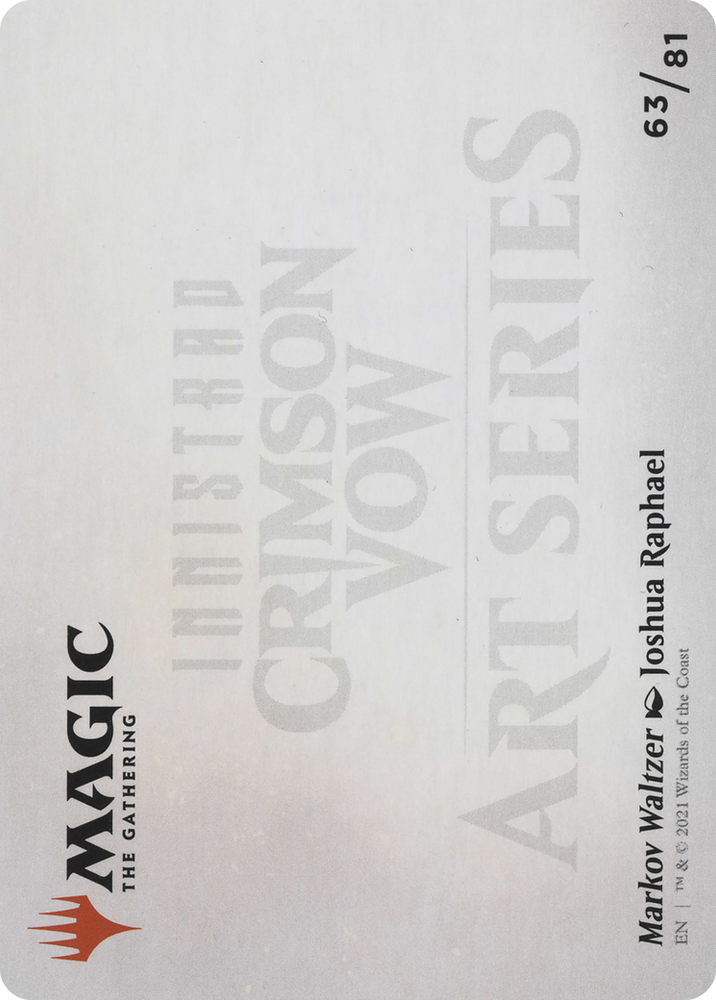 Markov Waltzer // Markov Waltzer (AVOW-063) - Crimson Vow Art Series (Borderless)