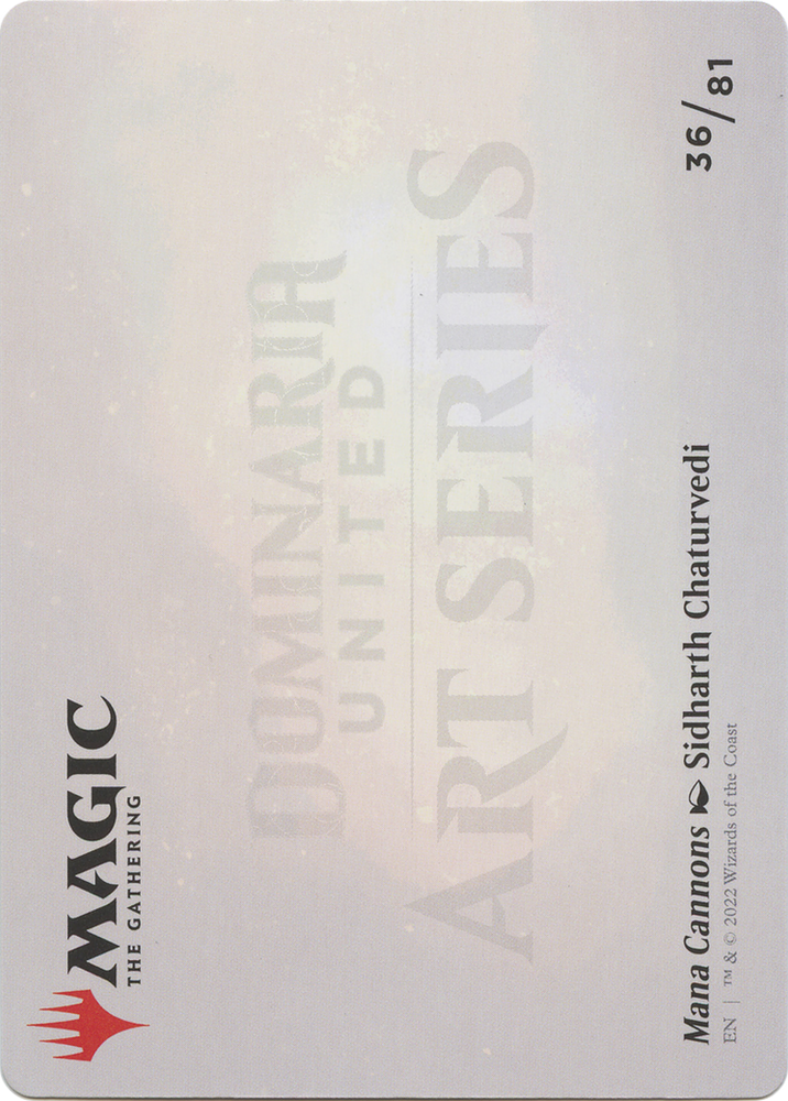 Mana Cannons // Mana Cannons (ADMU-036) - Dominaria United Art Series (Borderless) Foil
