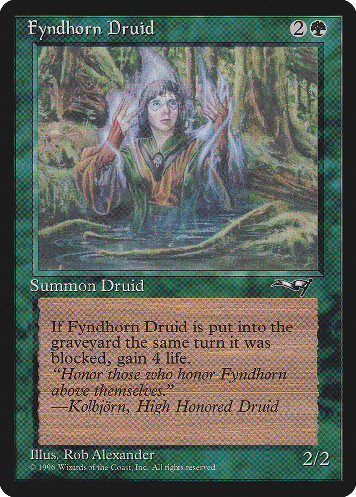 Fyndhorn Druid (Facing Right) (ALL-90B) - Alliances