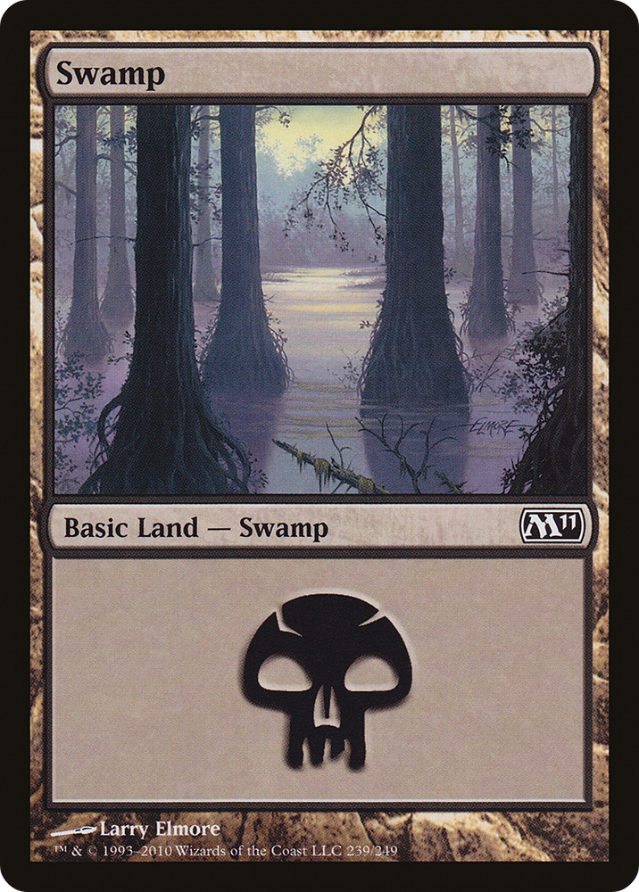 Swamp (239) (M11-239) - Magic 2011 Foil