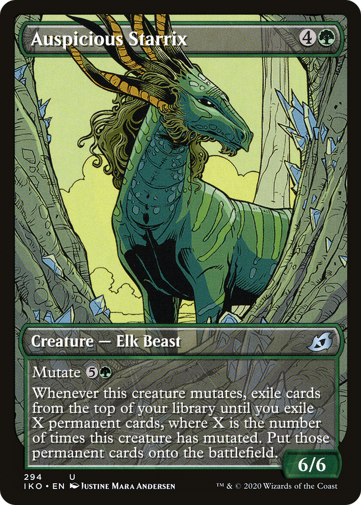 Auspicious Starrix (Showcase) (IKO-294) - Ikoria: Lair of Behemoths: (Showcase)