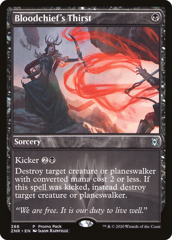Bloodchief's Thirst (PPZNR-388) - Zendikar Rising
