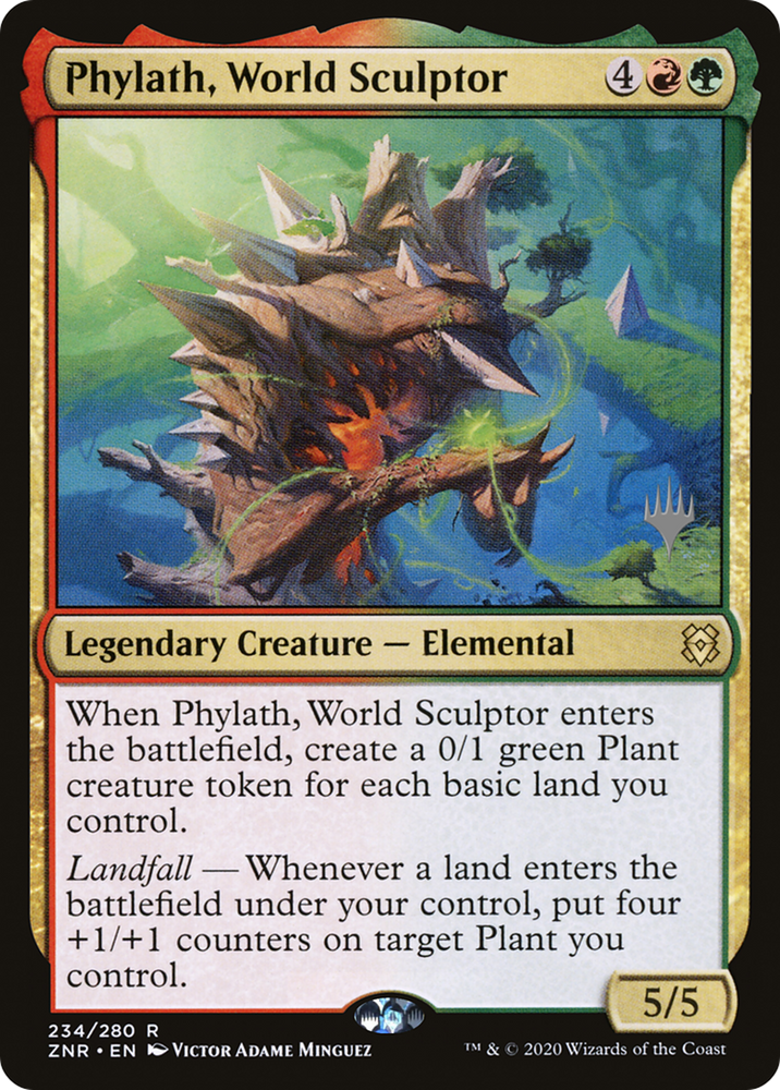 Phylath, World Sculptor (PPZNR-234P) - Zendikar Rising Promos Foil