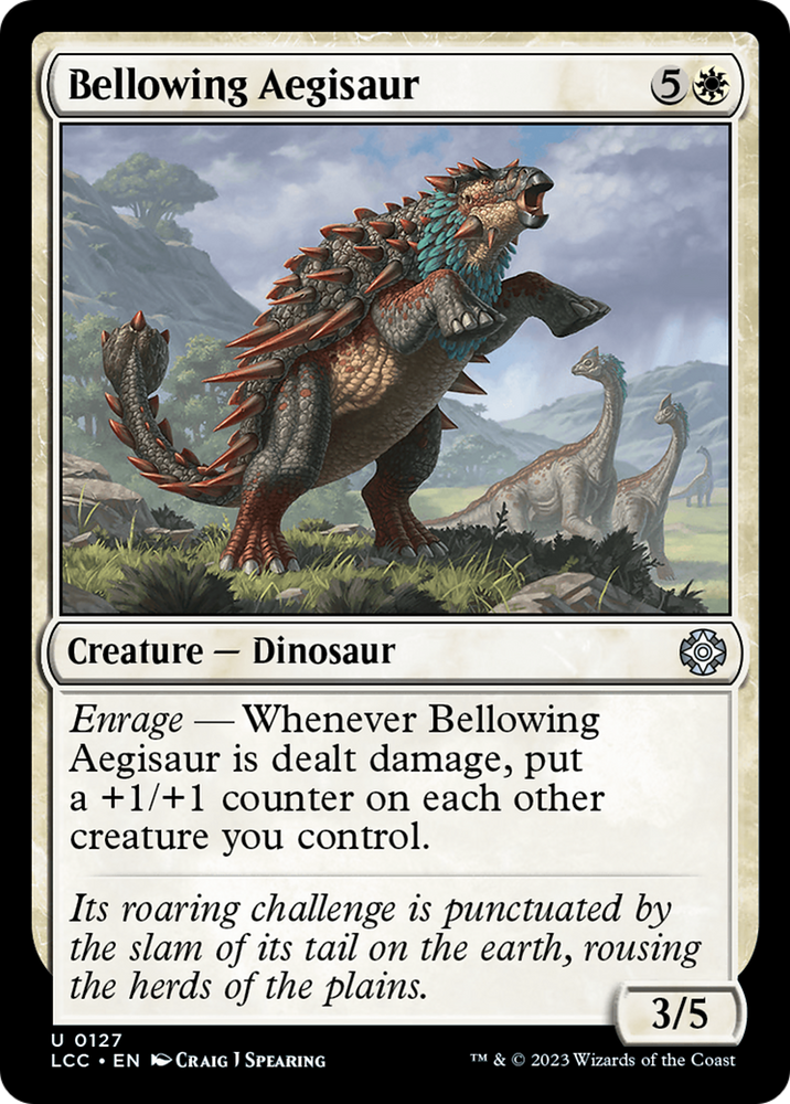 Bellowing Aegisaur (LCC-127) - The Lost Caverns of Ixalan Commander