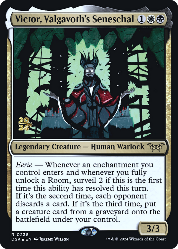 Victor, Valgavoth's Seneschal (PRE-238) - Duskmourn: House of Horror Promos Foil