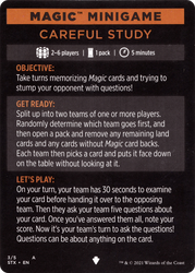 Careful Study (minigame) // Careful Study (cont'd) (MSTX-003) - Strixhaven: School of Mages Minigames Foil