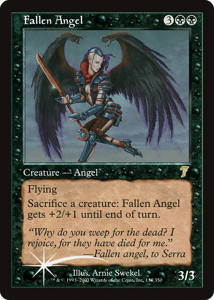 Fallen Angel (7ED-134★) - Seventh Edition Foil