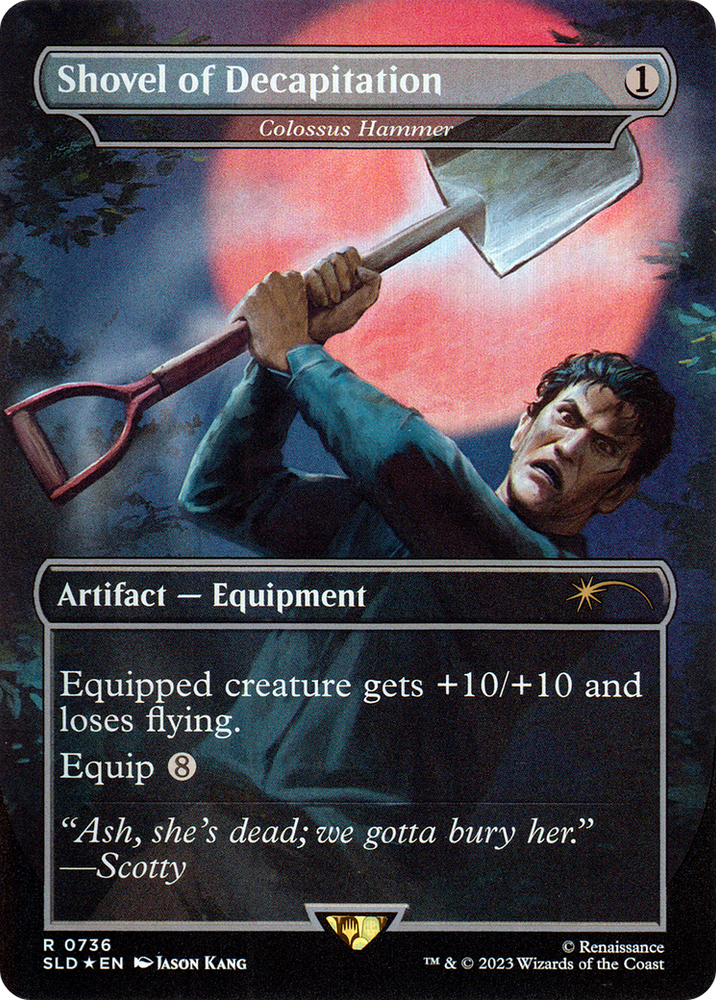 Shovel of Decapitation - Colossus Hammer (SLD-736) - Secret Lair Drop / Shovel of Decapitation (Borderless)