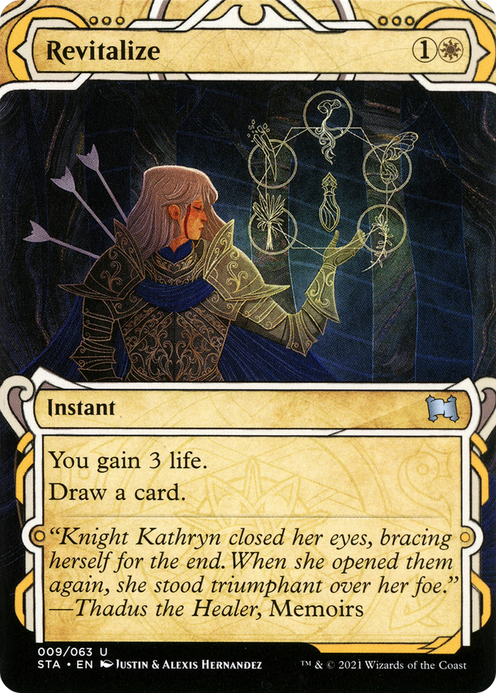 Revitalize (STA-009) - Strixhaven Mystical Archive: (Showcase) (Borderless) Etched Foil