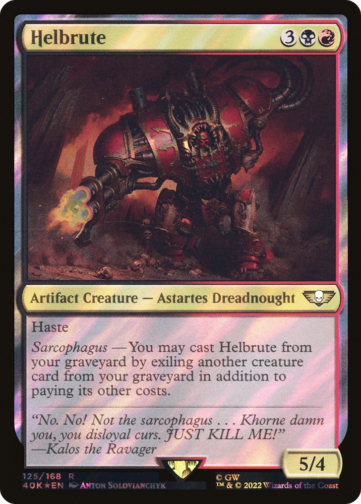 Helbrute (Surge Foil) (40K-125★) - Warhammer 40,000 Commander Foil