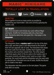 Totally Lost in Translation // Totally Lost in Translation (cont'd) (MAFR-002) - Adventures in the Forgotten Realms Minigames