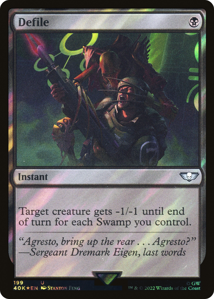Defile (Surge Foil) (40K-199★) - Warhammer 40,000 Commander Foil