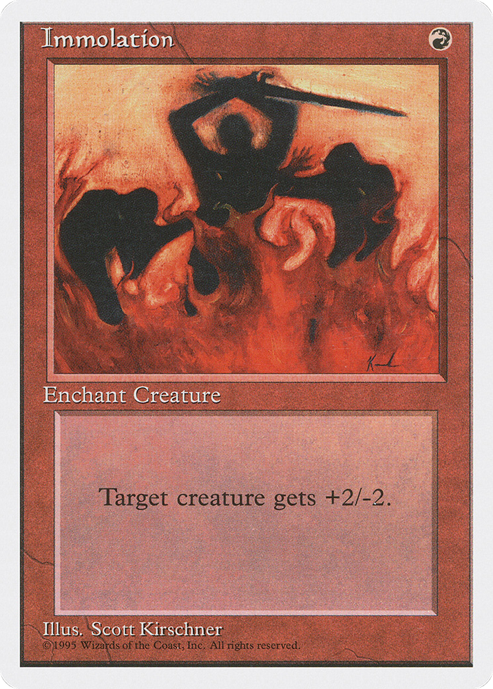 Immolation (4ED-) - Fourth Edition