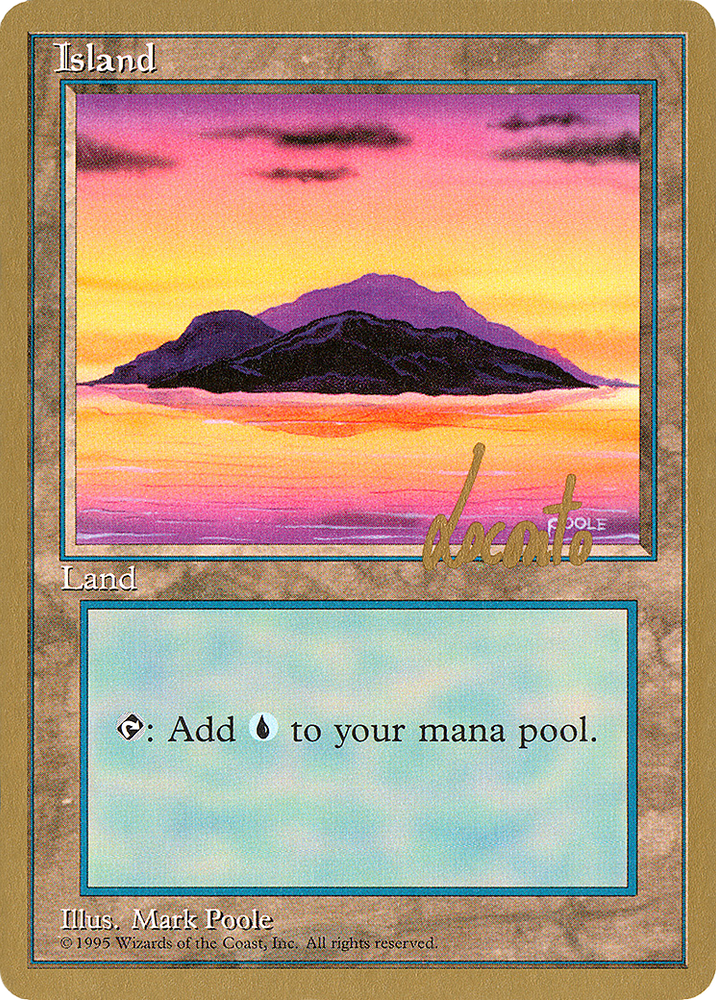 Island (B) - 1996 Michael Loconto (4ED) (WCD-ML368) - Pro Tour Collector Set