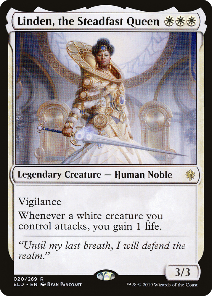 Linden, the Steadfast Queen (ELD-020) - Throne of Eldraine