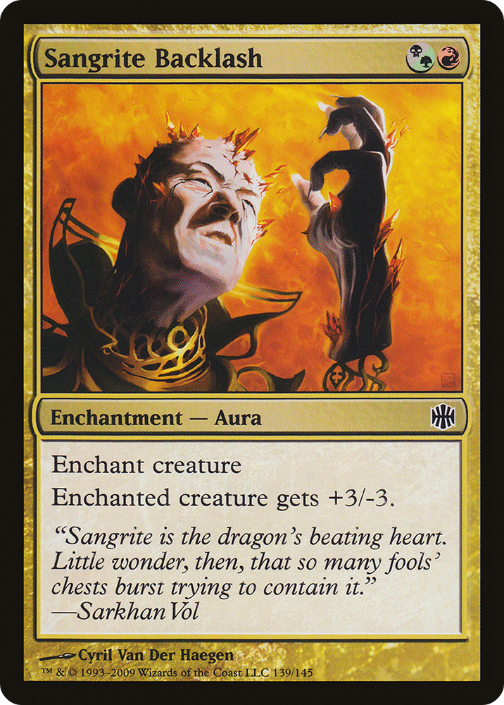 Sangrite Backlash (ARB-139) - Alara Reborn