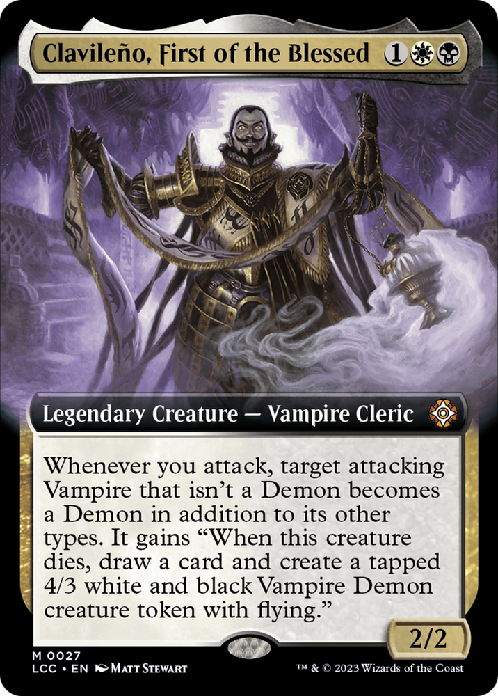 Clavileno, First of the Blessed (Extended Art) (LCC-027) - The Lost Caverns of Ixalan Commander: (Extended Art) Foil