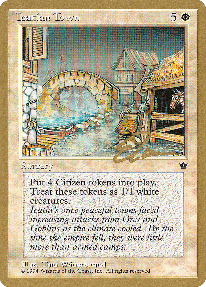 Icatian Town - 1996 Eric Tam (FEM) (WCD-ET15) - Pro Tour Collector Set