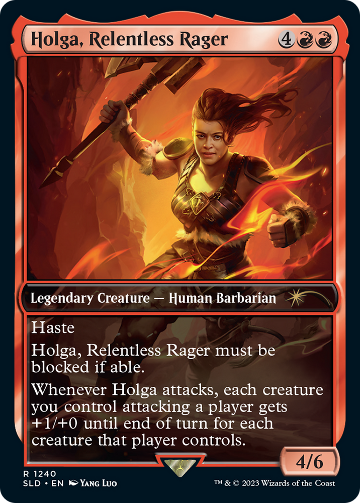 Holga, Relentless Rager (SLD-1240) - Secret Lair Drop / Holga, Relentless Rager
