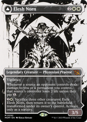 Elesh Norn (Showcase) (MOM-292) - March of the Machine: (Showcase) (Borderless) Foil