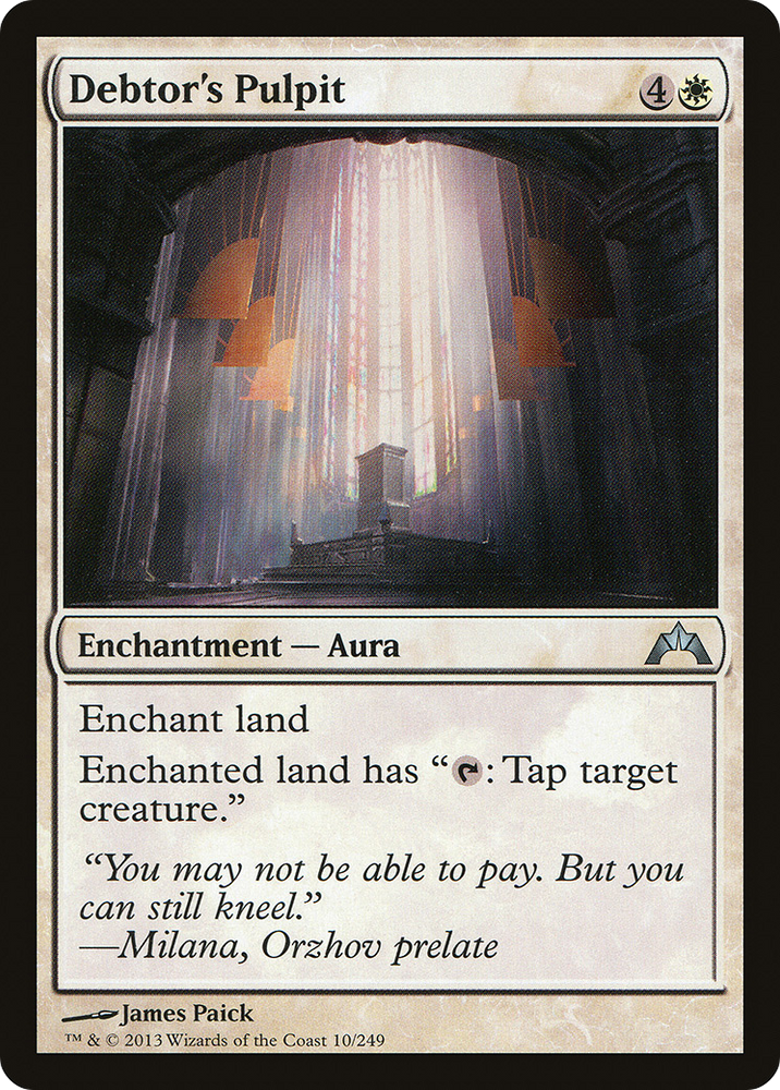 Debtor's Pulpit (GTC-010) - Gatecrash Foil