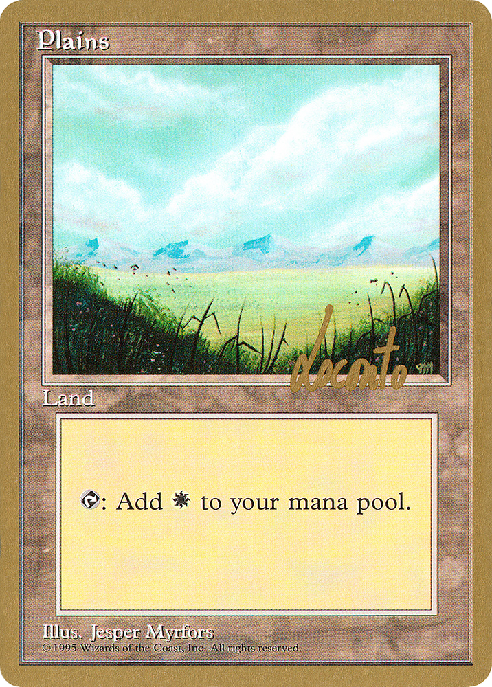 Plains (C) - 1996 Michael Loconto (4ED) (WCD-ML366) - Pro Tour Collector Set