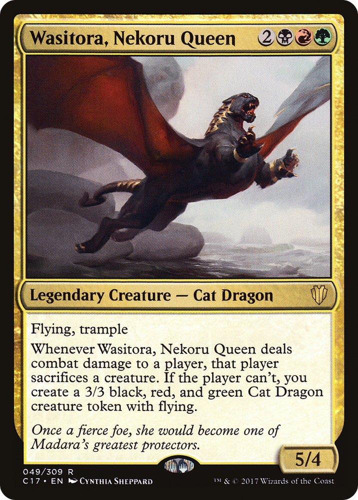 Wasitora, Nekoru Queen (C17-049) - Commander 2017