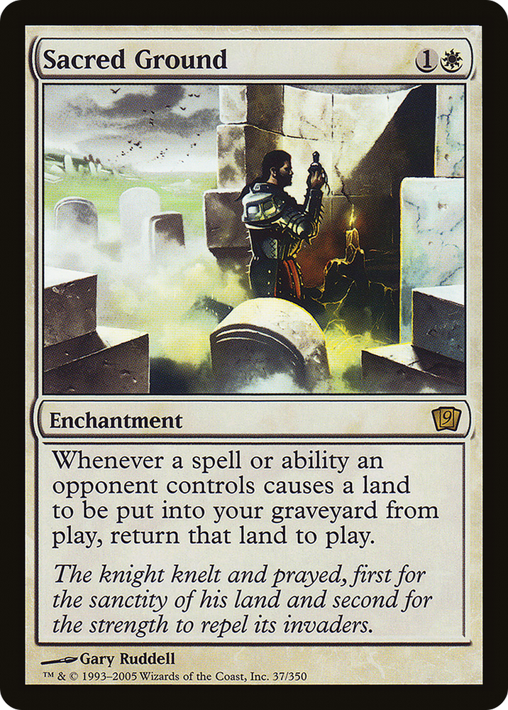 Sacred Ground (9ED-37★) - Ninth Edition Foil