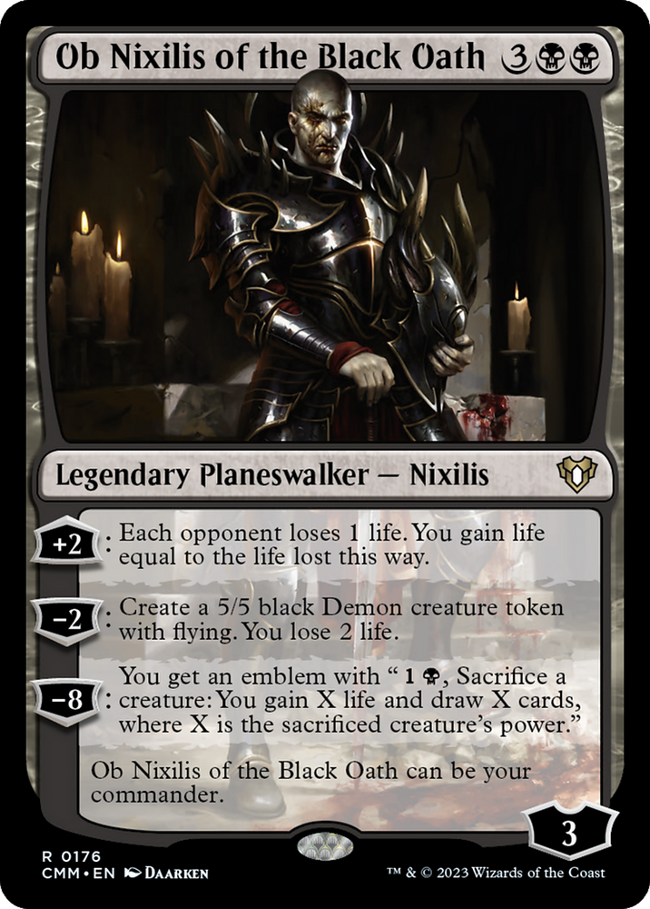 Ob Nixilis of the Black Oath (CMM-176) - Commander Masters Foil