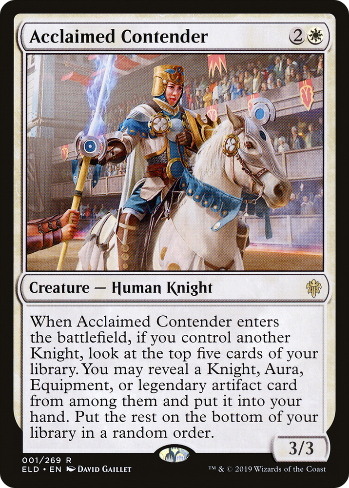 Acclaimed Contender (ELD-001) - Throne of Eldraine Foil