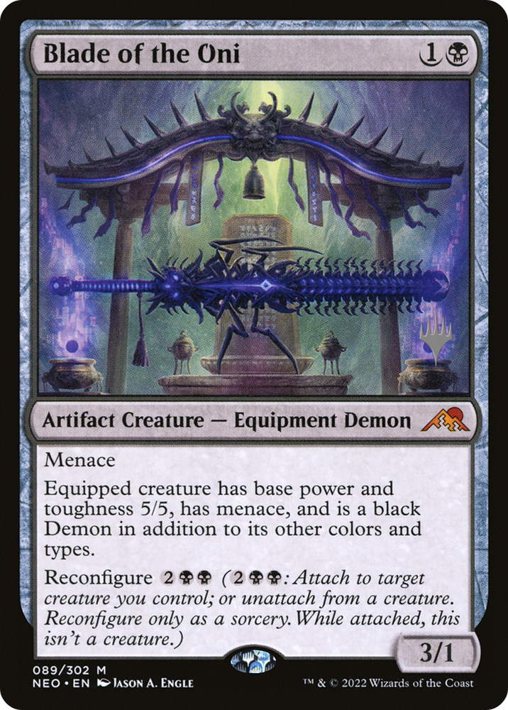 Blade of the Oni (PPNEO-89P) - Kamigawa: Neon Dynasty Promos Foil