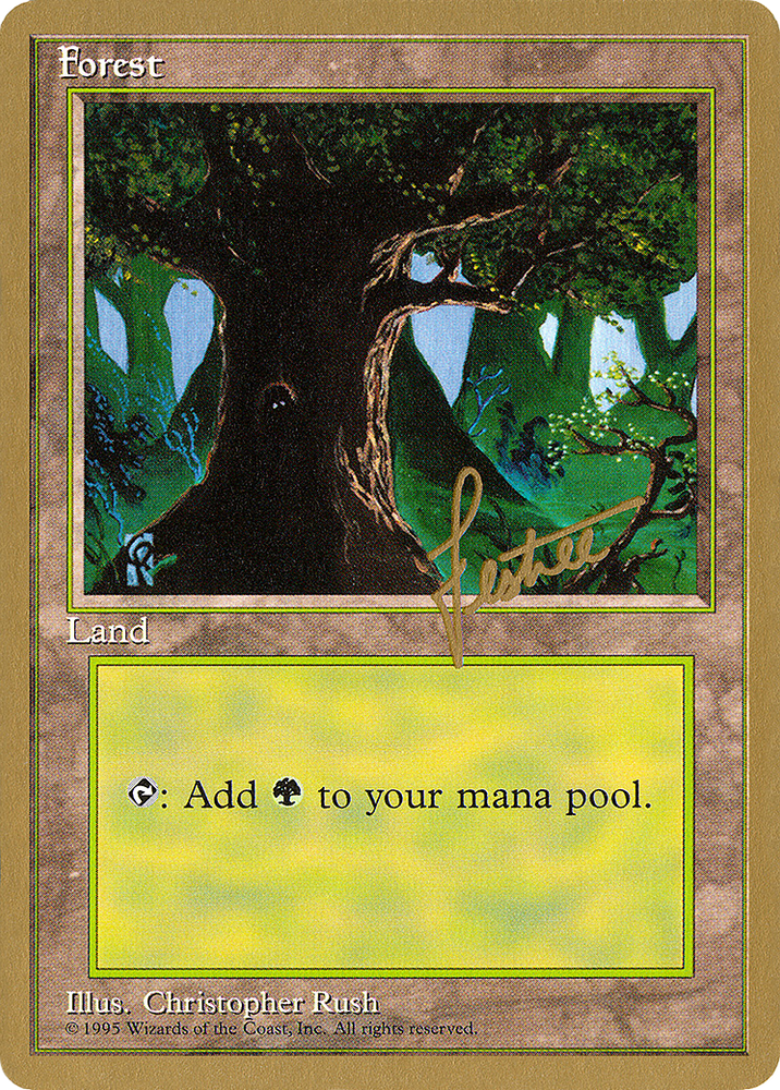 Forest (B) - 1996 Bertrand Lestree (4ED) (WCD-BL377) - Pro Tour Collector Set