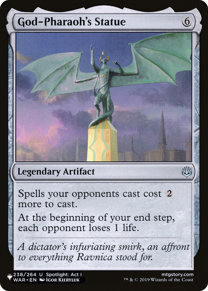 God-Pharaoh's Statue (LIST-238/264) - The List